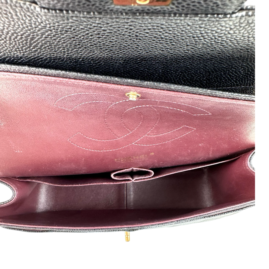 Chanel Classic Flap Jumbo Black Caviar Bag