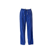 Pre-owned Dior Drawstring Pants in Blue Virgin Wool