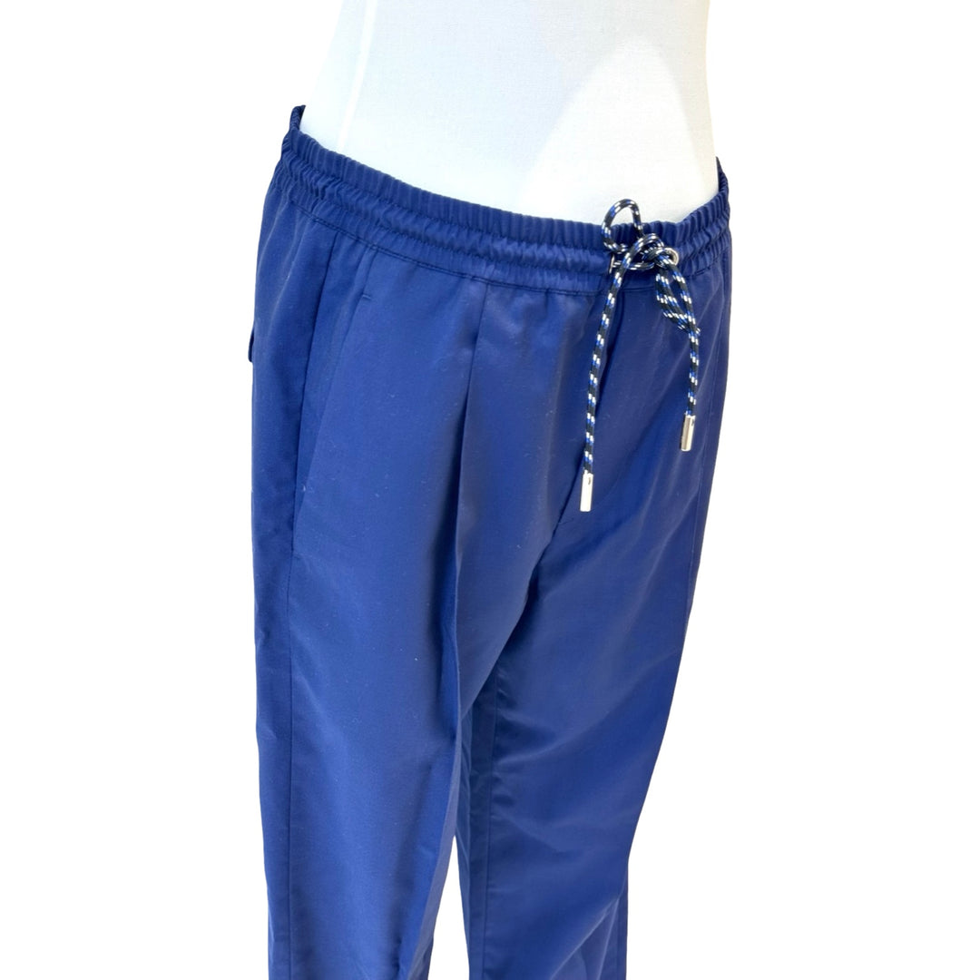 Pre-owned Dior Drawstring Pants in Blue Virgin Wool - photo 3