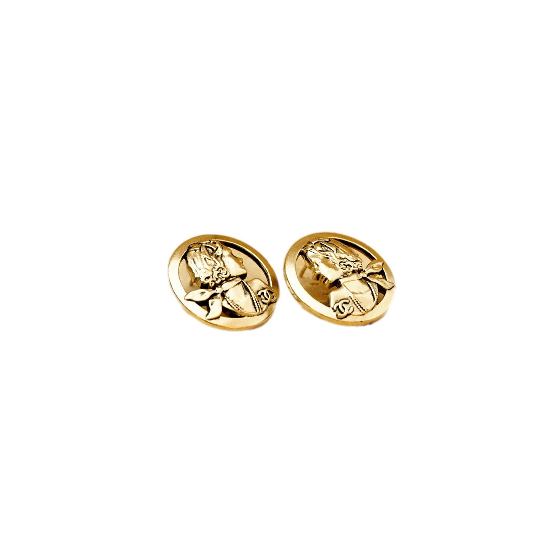 Chanel Mademoiselle Coco Chanel Stud Earring