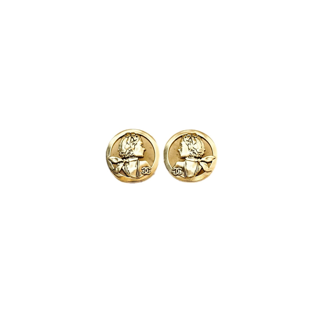 Chanel Mademoiselle Coco Chanel Stud Earring