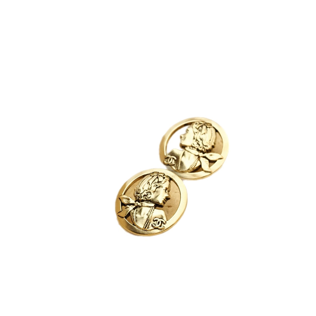 Chanel Mademoiselle Coco Chanel Stud Earring