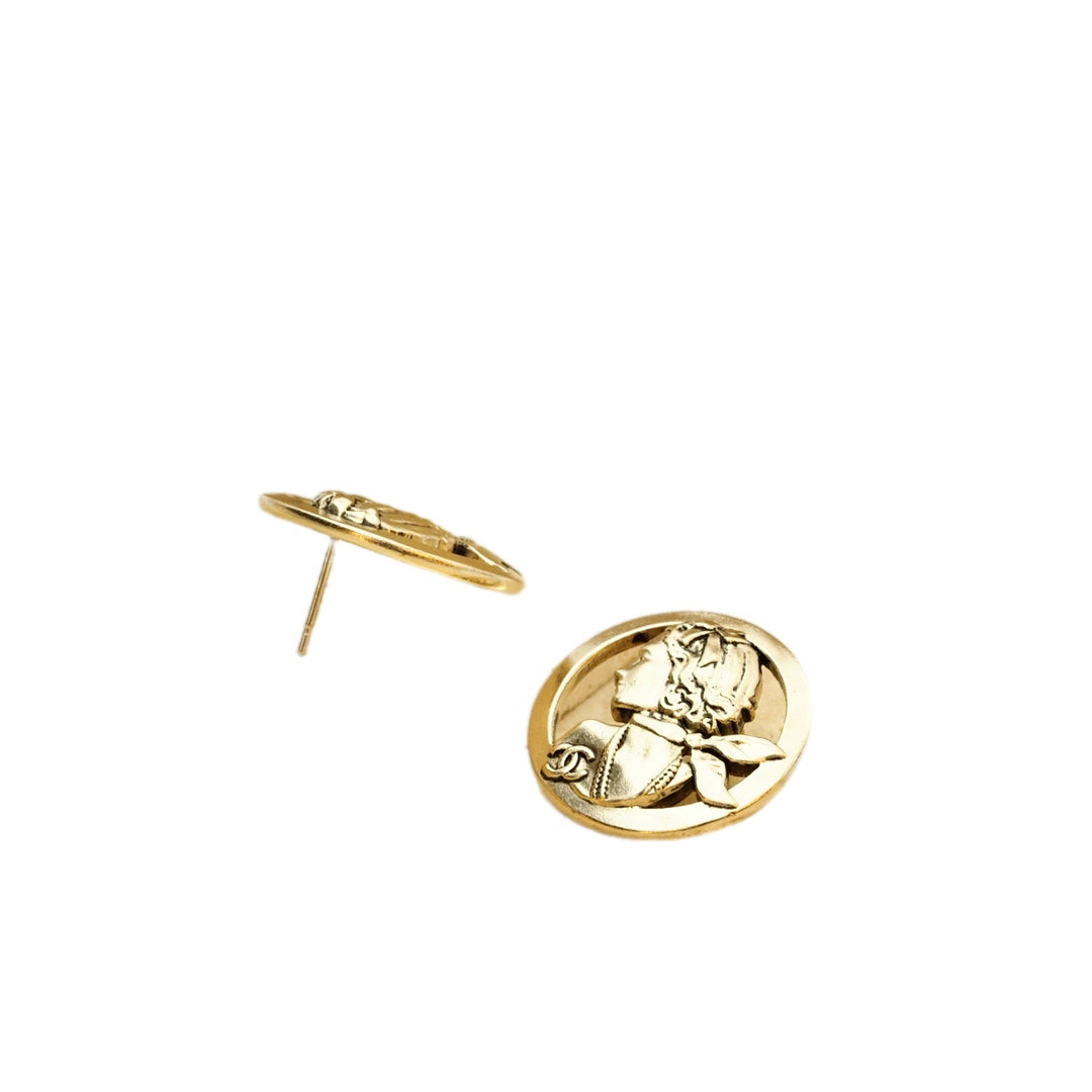 Chanel Mademoiselle Coco Chanel Stud Earring