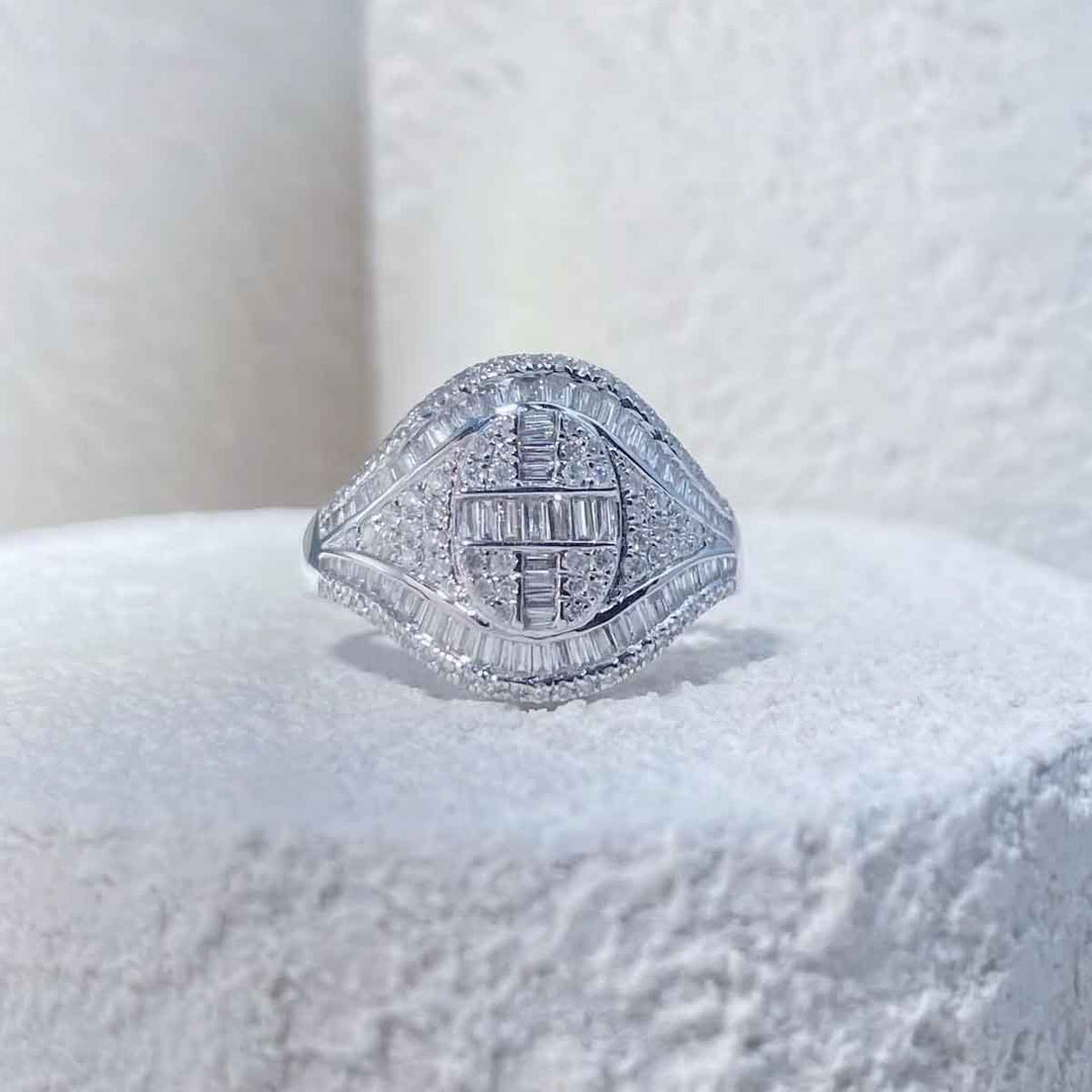 White Diamond Ring D0.96ct 18K, D-E