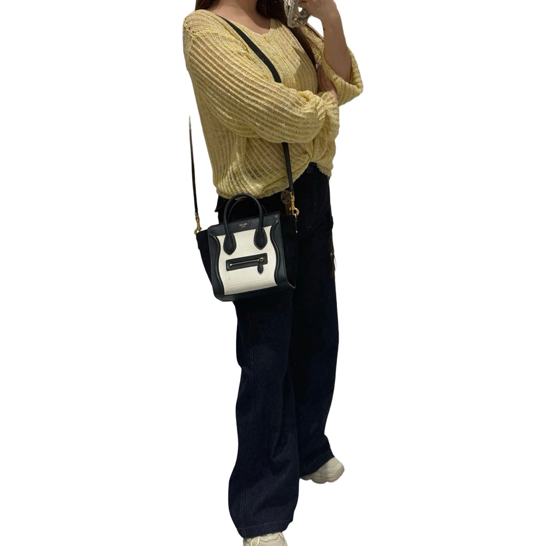 Celine Luggage Nano Calfskin Bag