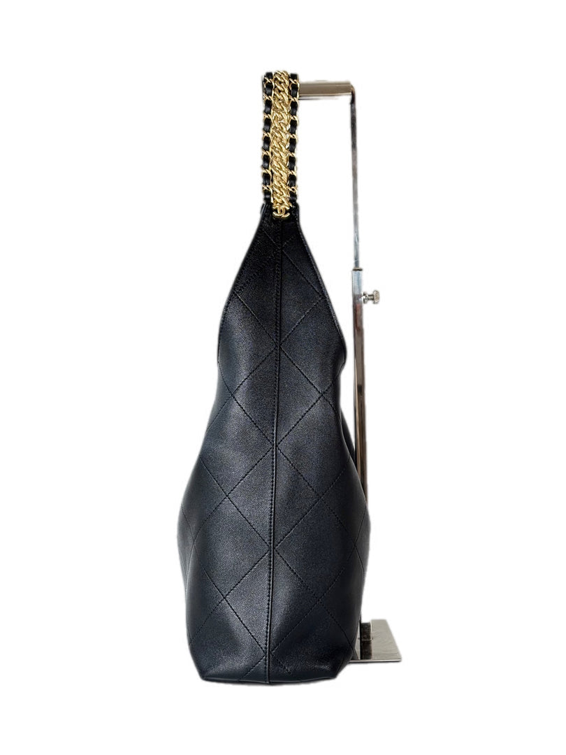 Chanel Black Hobo Bag