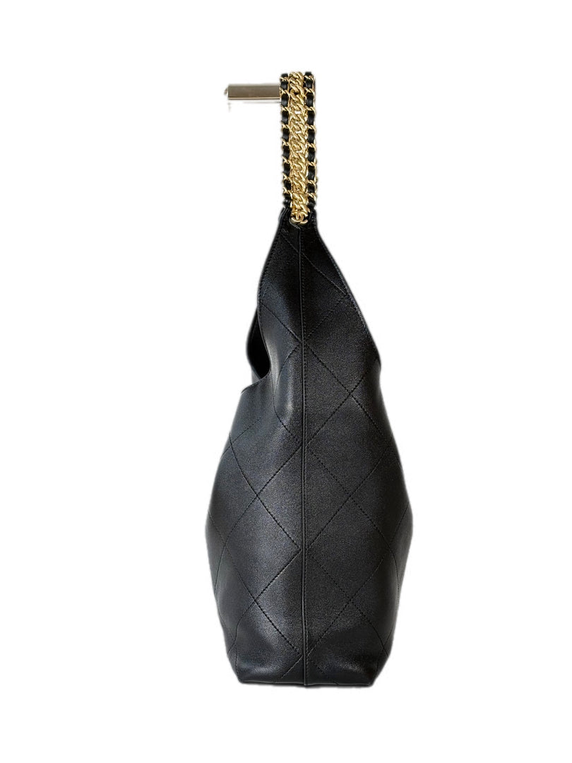 Chanel Black Hobo Bag