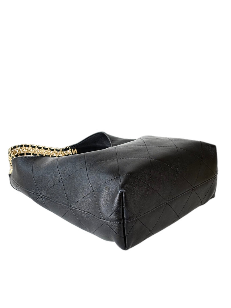 Chanel Black Hobo Bag