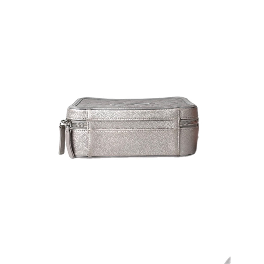 Chanel Silver Vanity Box Bag