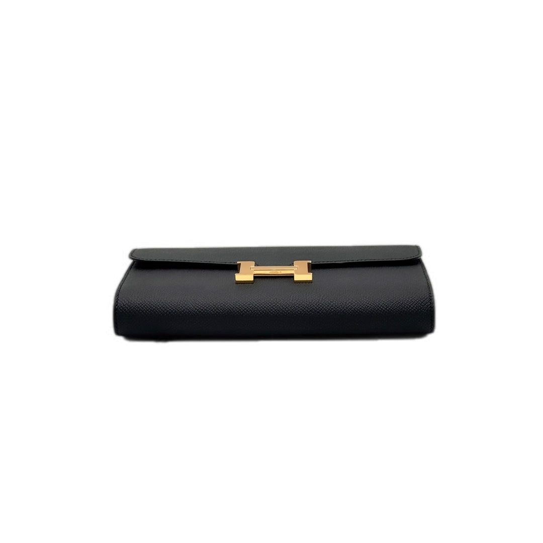 Hermes Constance To Go Black Gold Epsom Bag
