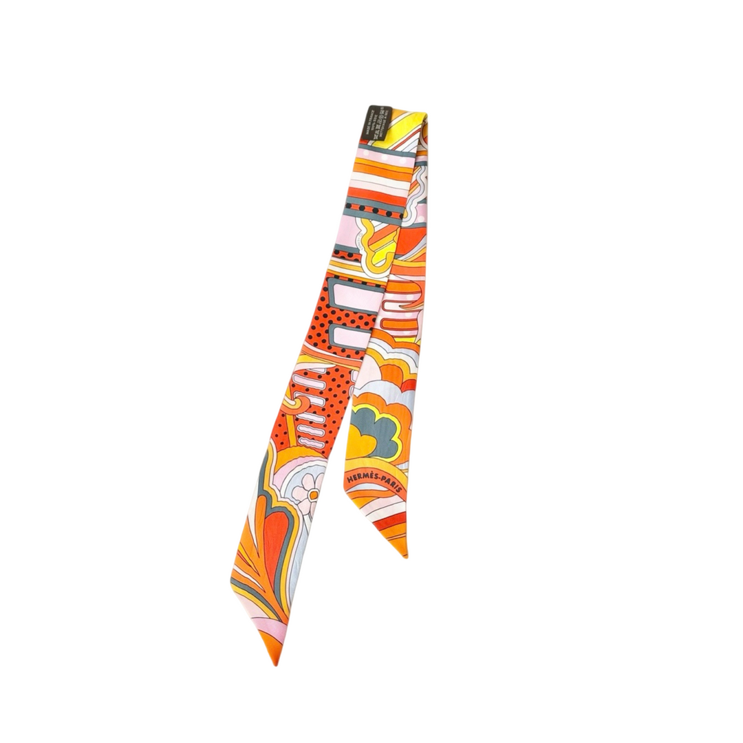 Hermes Used Silk Twilly