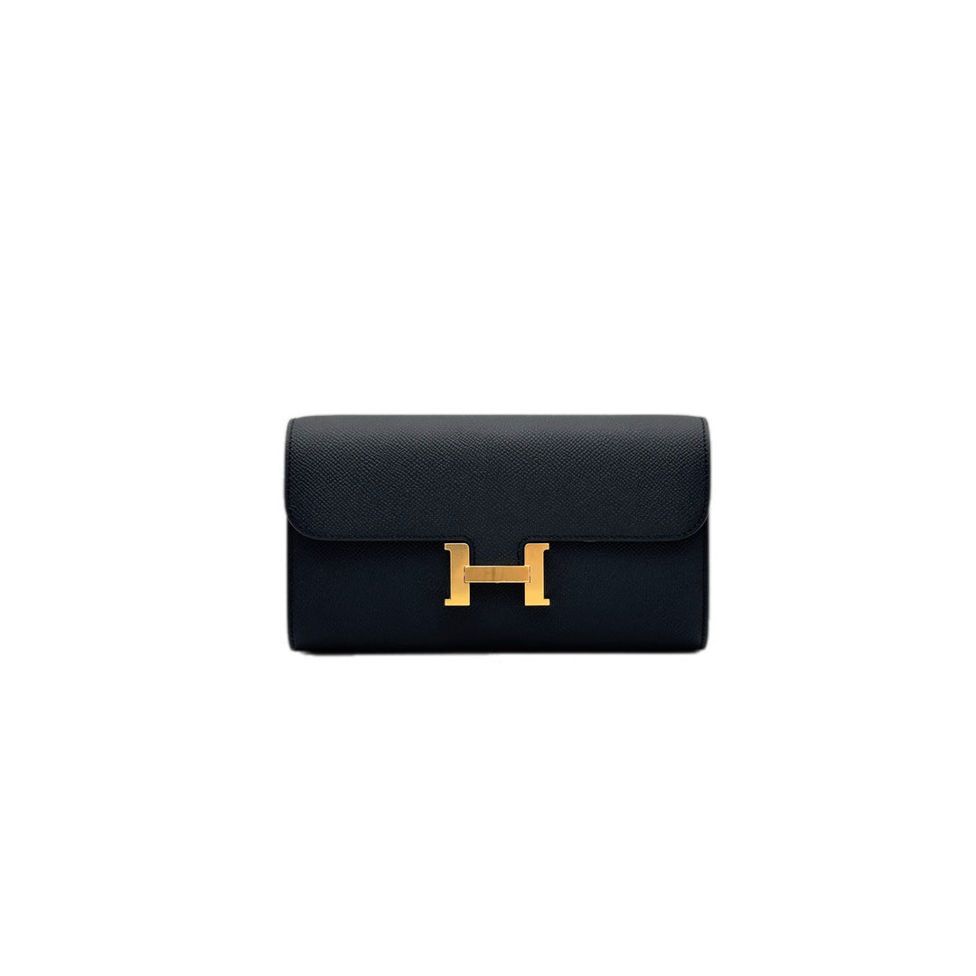Hermes Constance To Go Black Gold Epsom Bag