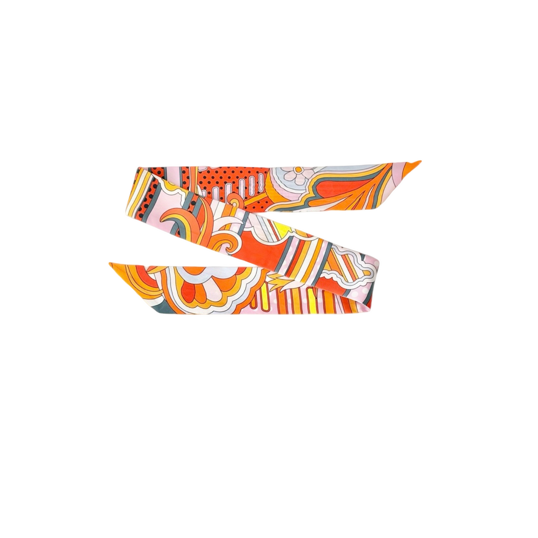 Hermes Used Silk Twilly