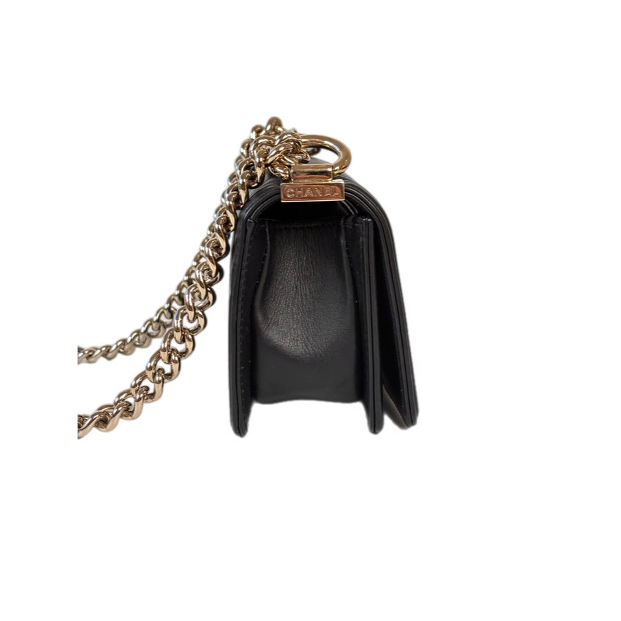 Chanel Leboy  Mini Bag Black V shape