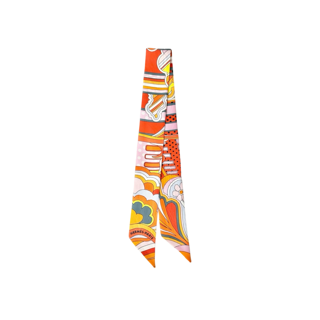 Hermes Used Silk Twilly