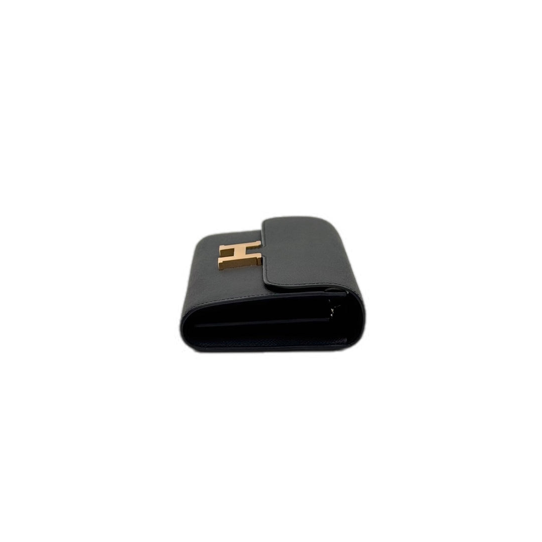 Hermes Constance To Go Black Gold Epsom Bag