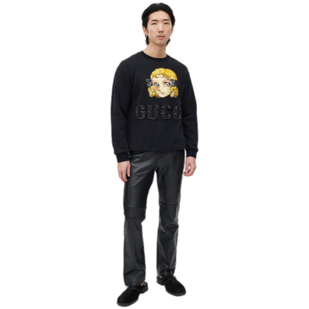 Gucci Black Flower Fairy Sequin Hoodie