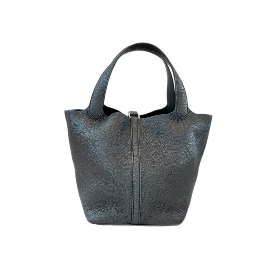 Hermes Picotin 22cm Black SHW Bag