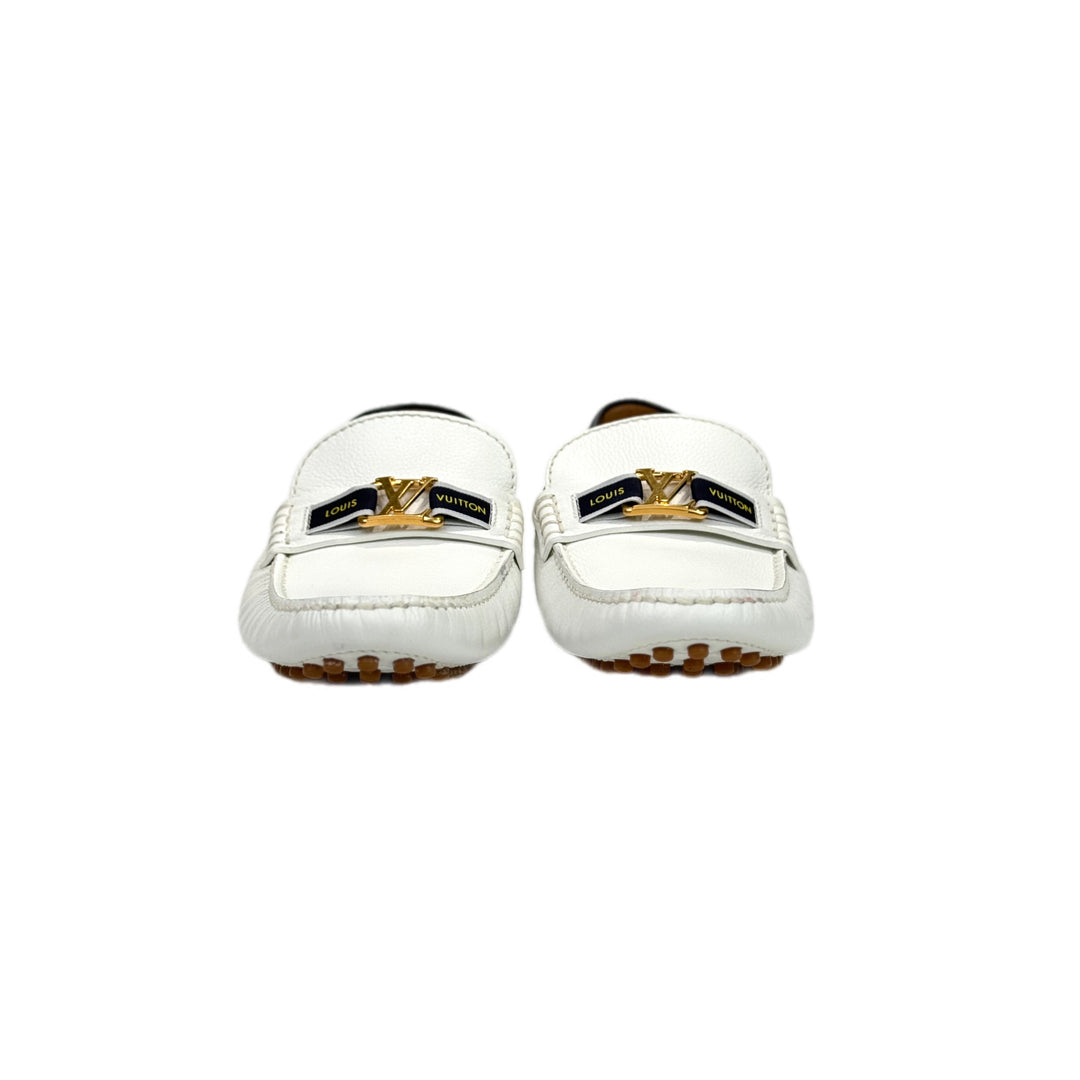 Louis Vuitton Hockenheim Moccasin White #5.5