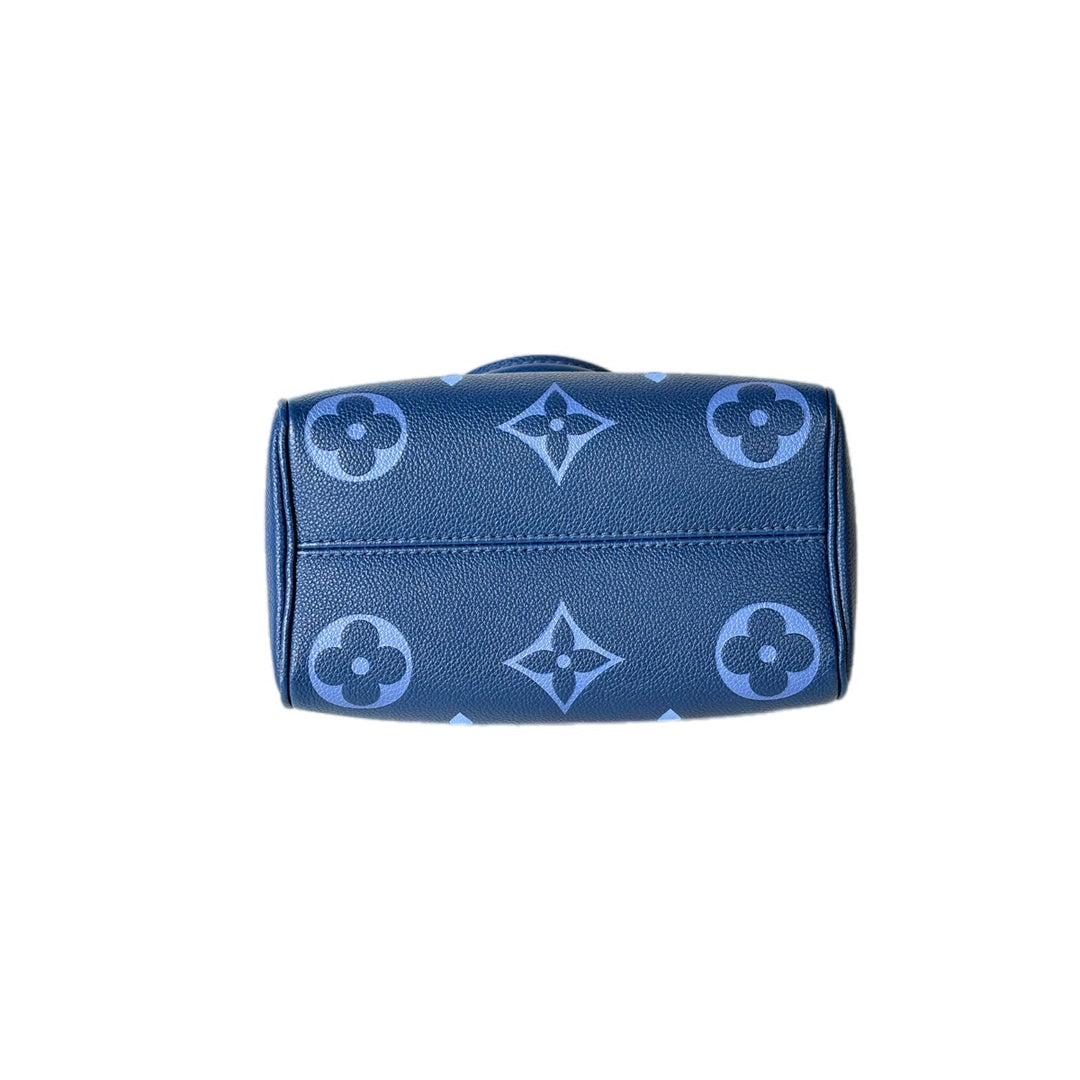 Louis Vuitton Speedy 20cm Blue Bag