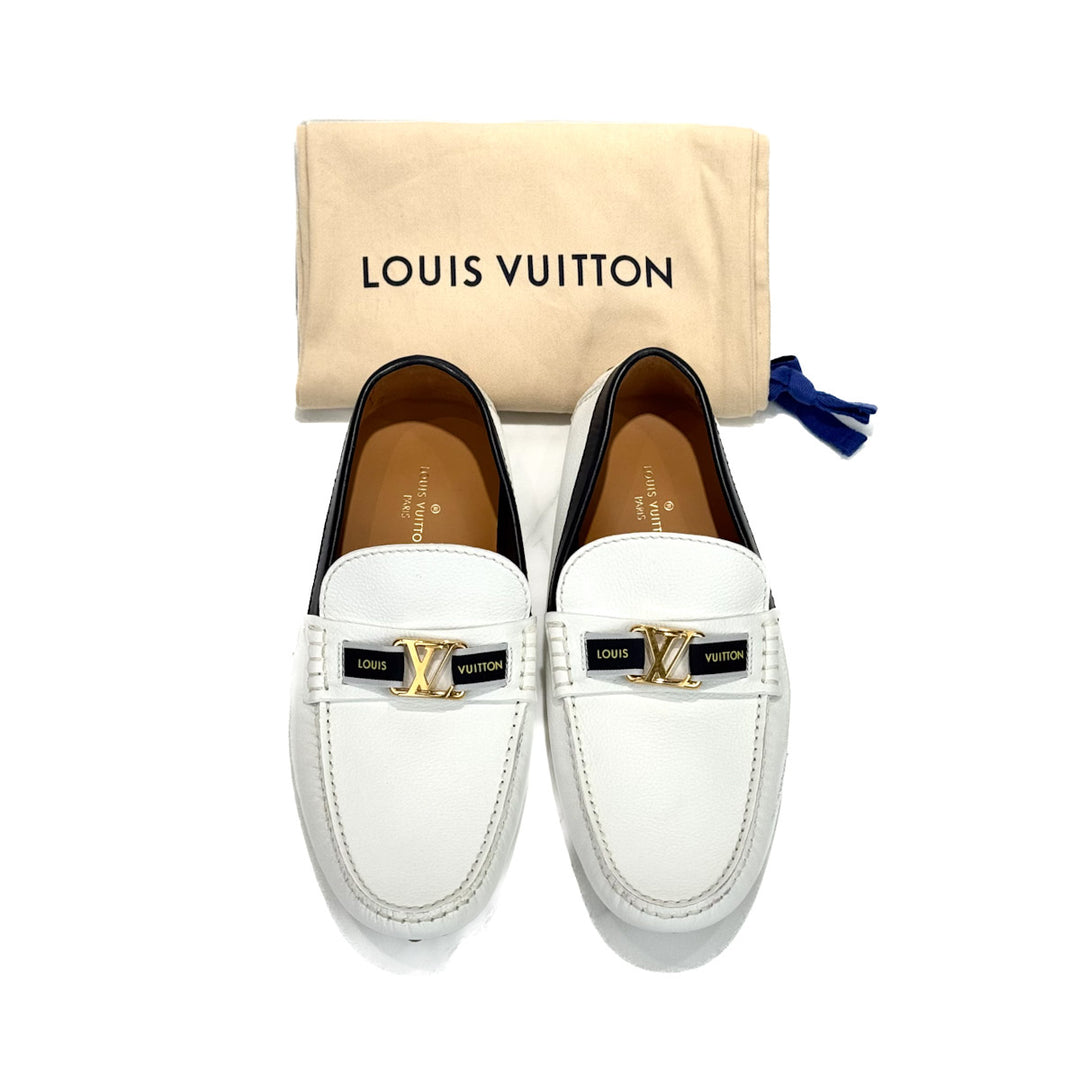 Louis Vuitton Hockenheim Moccasin White #5.5