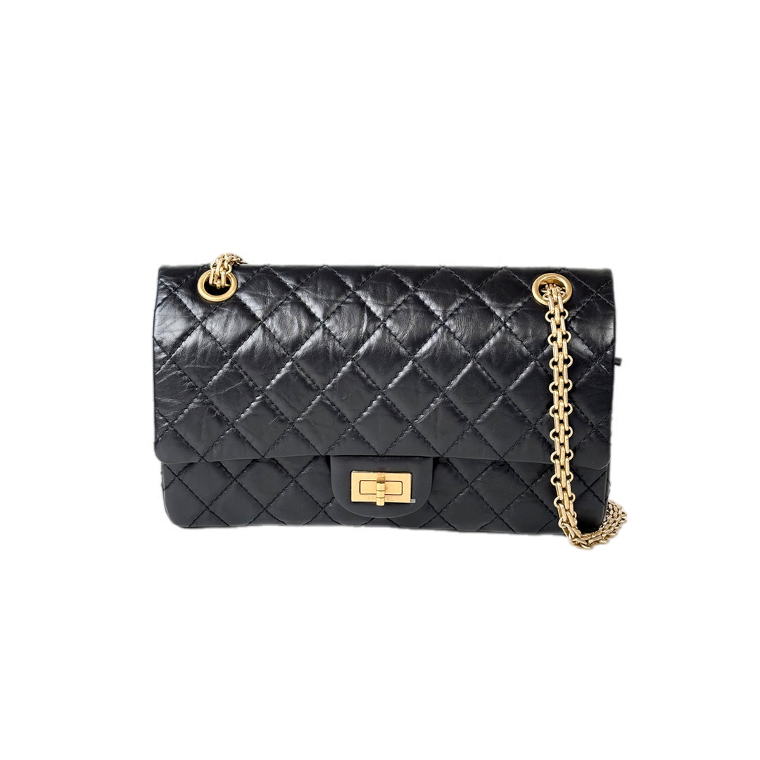 Chanel Reissue Bag Medium Black Gold Calfskin
