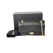 Chanel Reissue Bag Medium Black Gold Calfskin