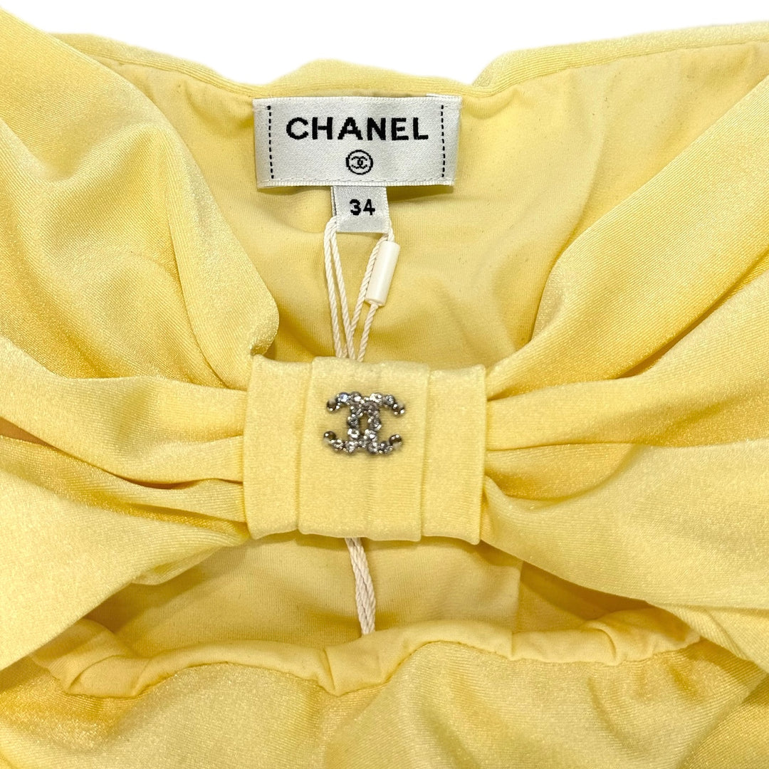 Chanel 23S Yellow Bow CC Top #34