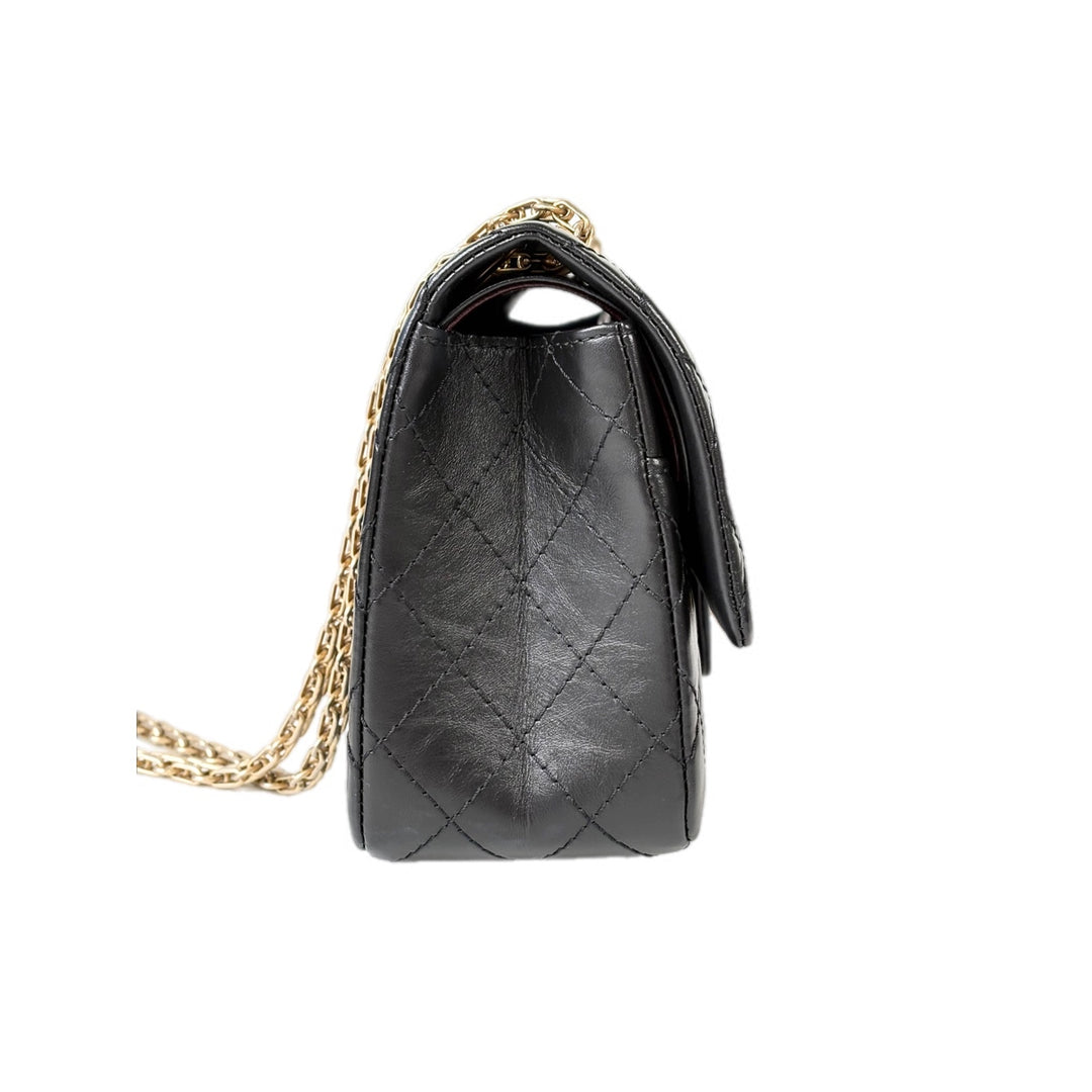 Chanel Reissue Bag Medium Black Gold Calfskin