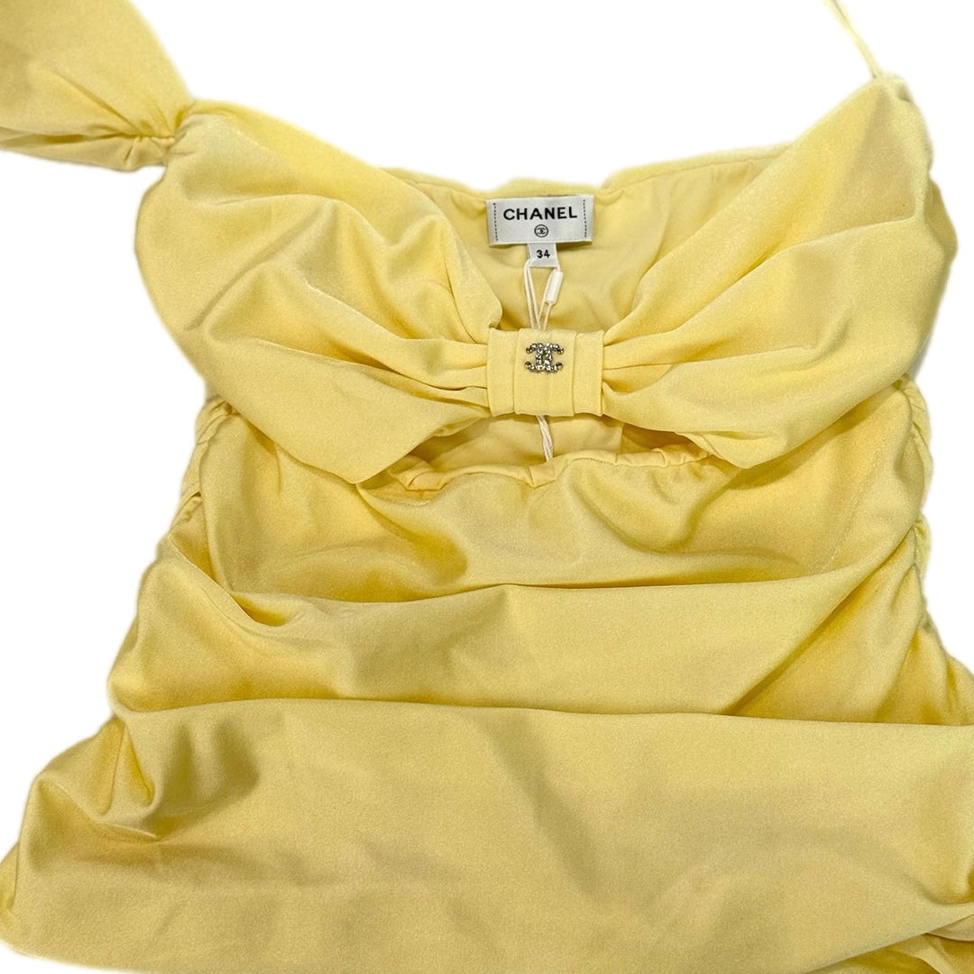 Chanel 23S Yellow Bow CC Top #34