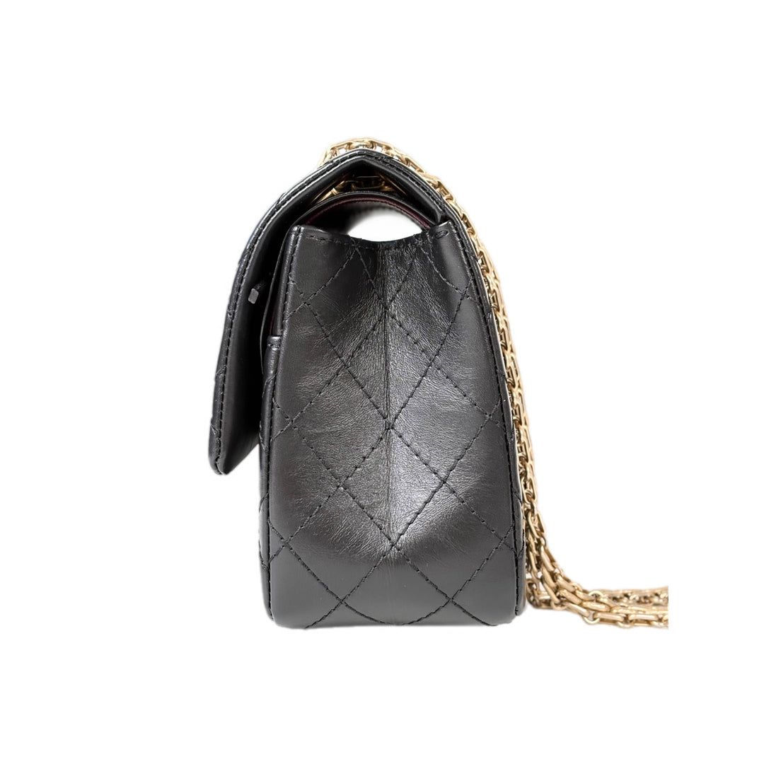 Chanel Reissue Bag Medium Black Gold Calfskin