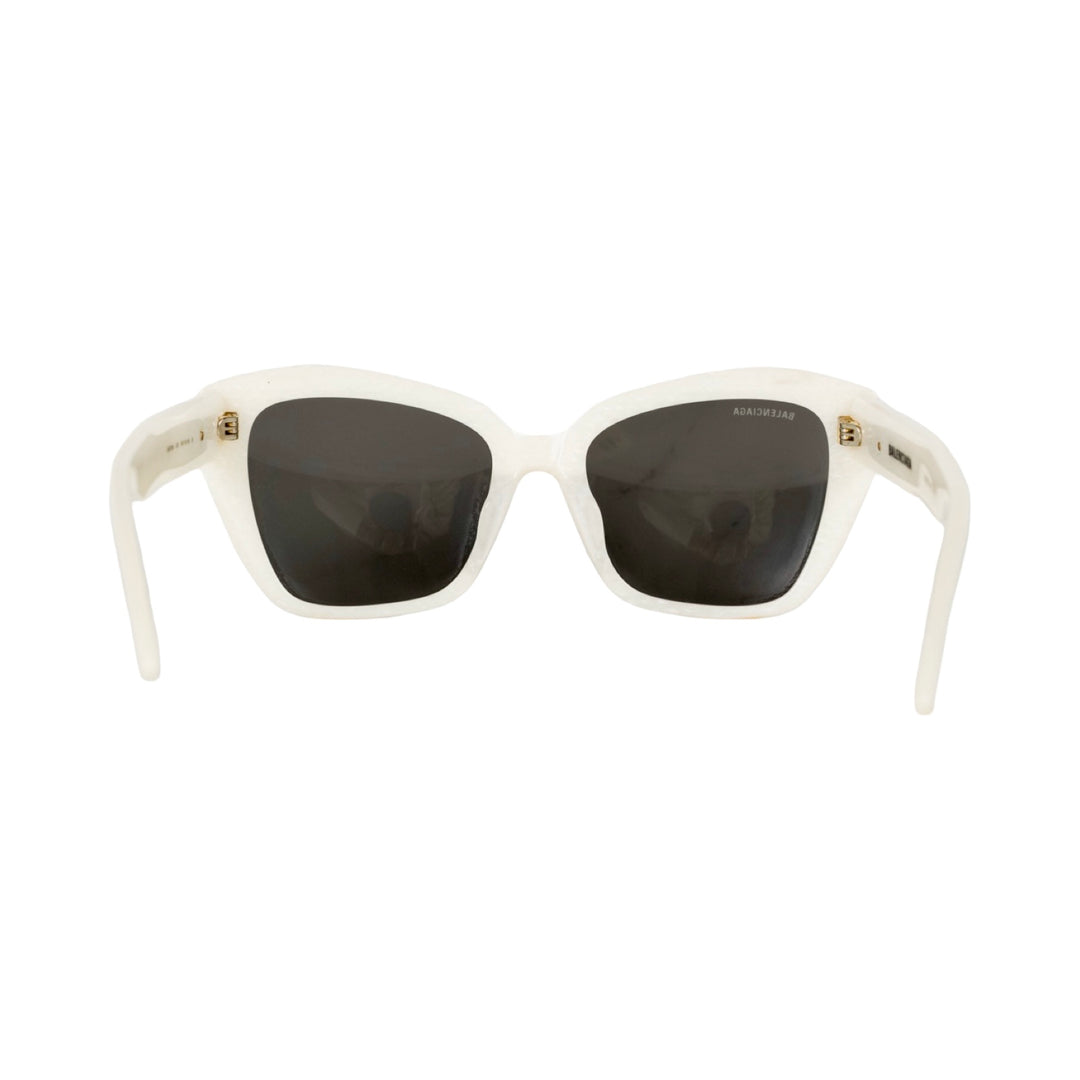 Balenciaga White Square Sunglasses