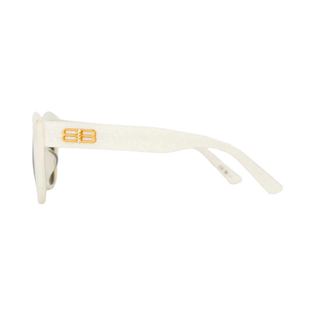 Balenciaga White Square Sunglasses