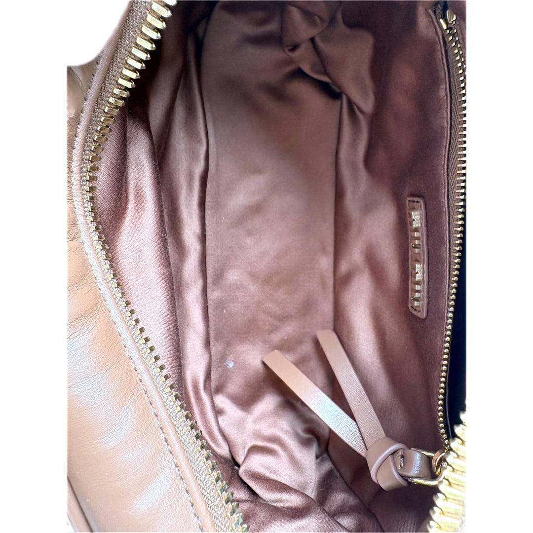 Miumiu Arcadie leather Mini Bag Cognac Color