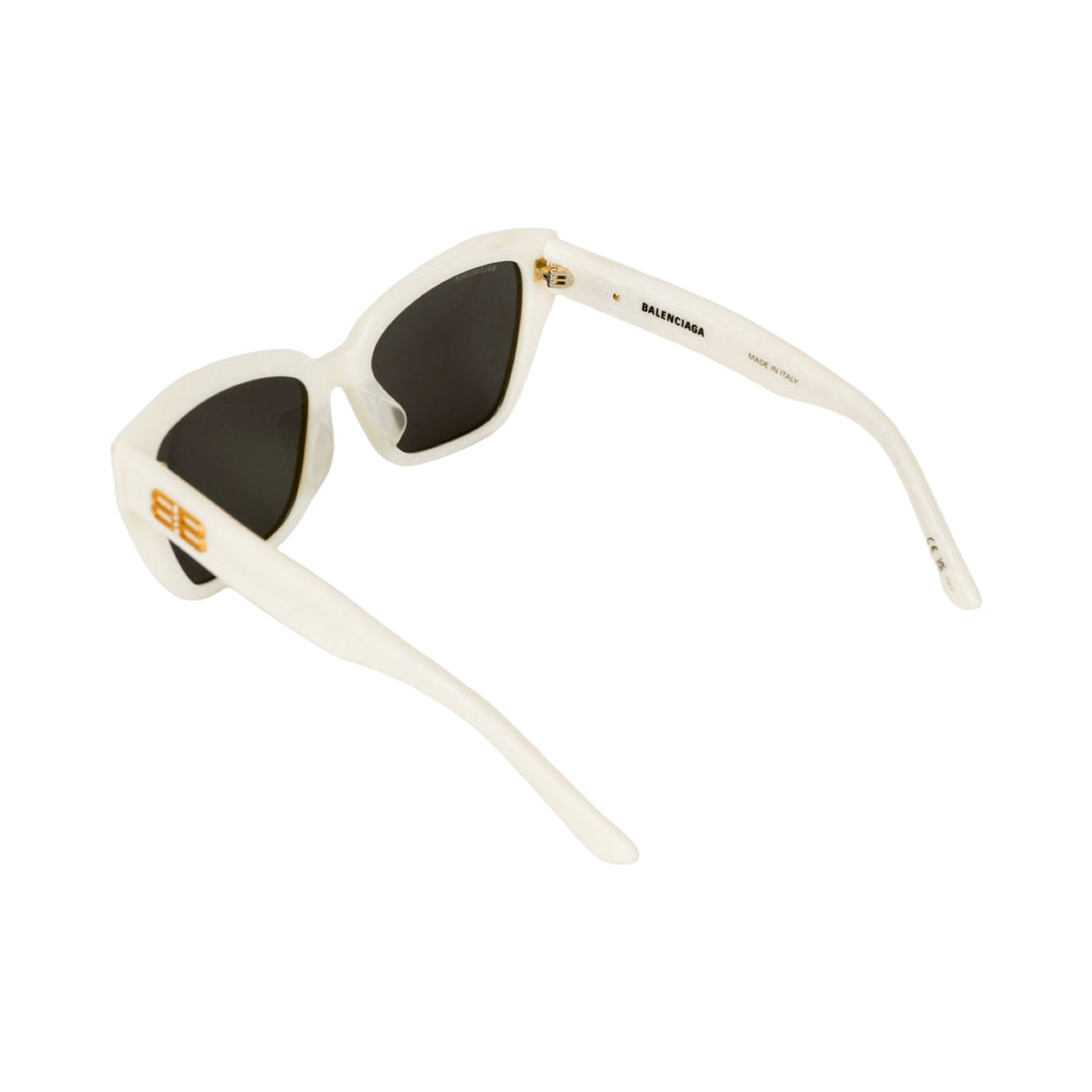 Balenciaga White Square Sunglasses