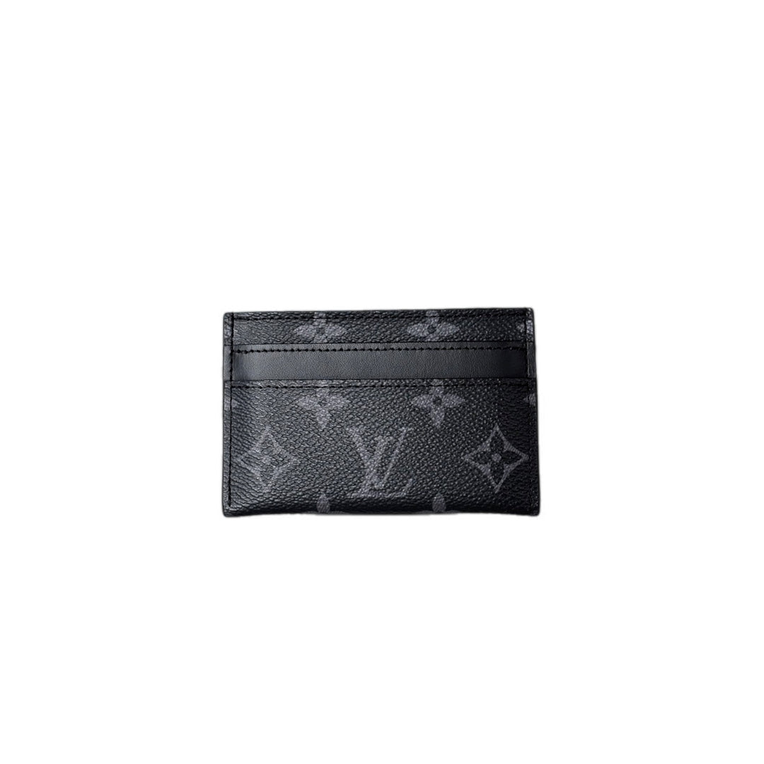 Louis Vuitton Black Card Holder Wallet