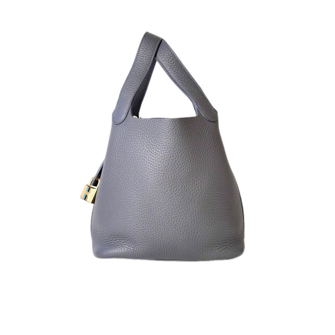 Hermes Picotin 18cm Bag TC Ardoise 85