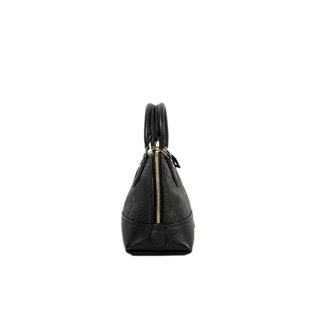 Louis Vuitton Alma BB Calfskin Black Bag