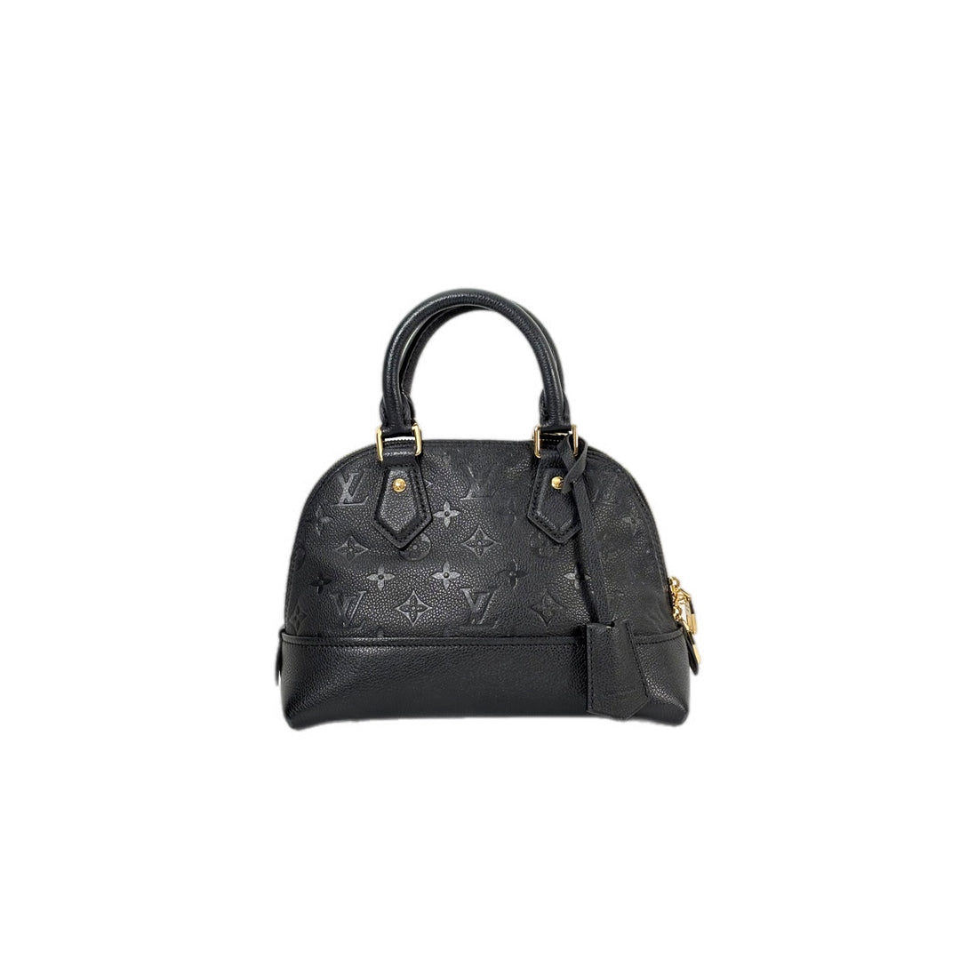 Louis Vuitton Alma BB Calfskin Black Bag