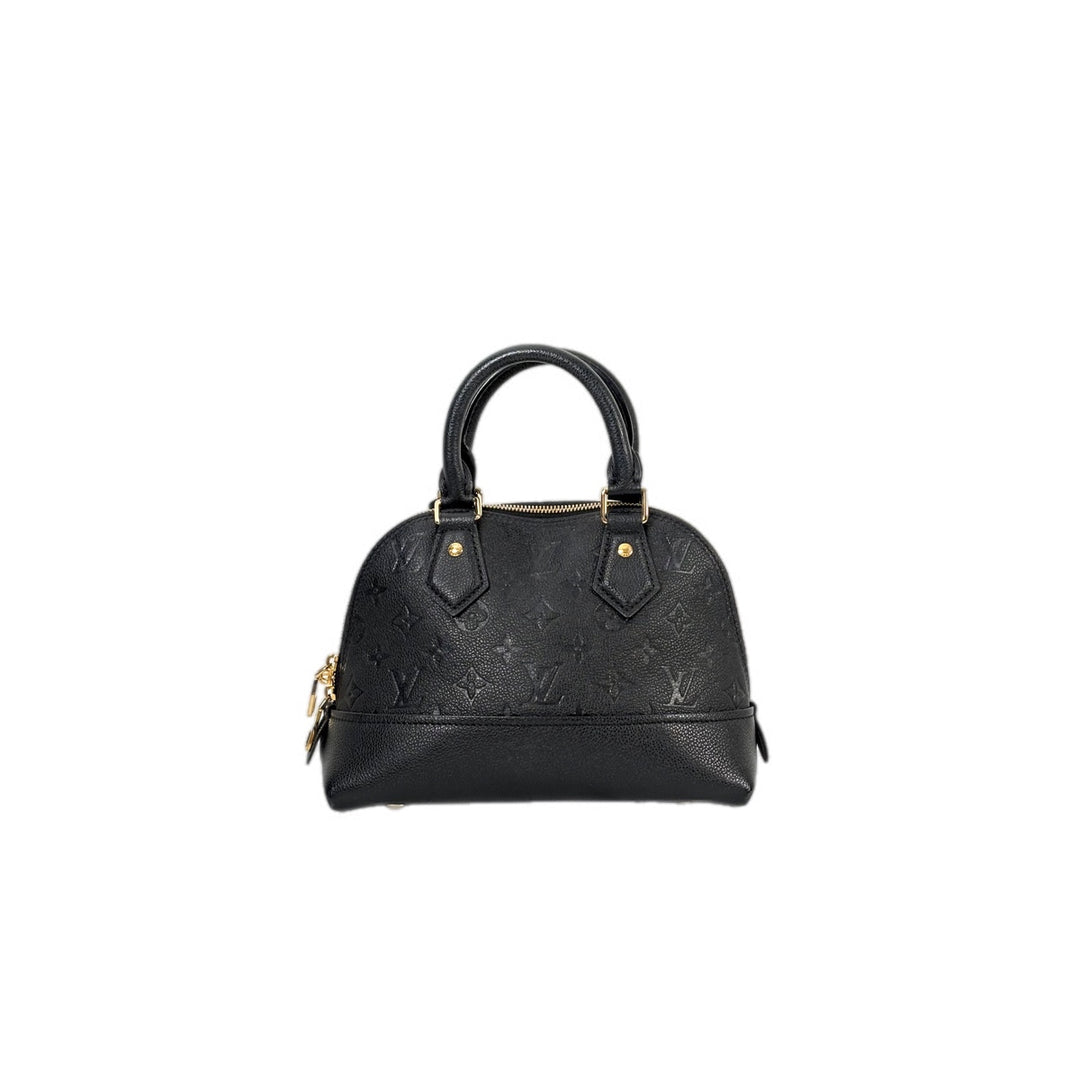 Louis Vuitton Alma BB Calfskin Black Bag