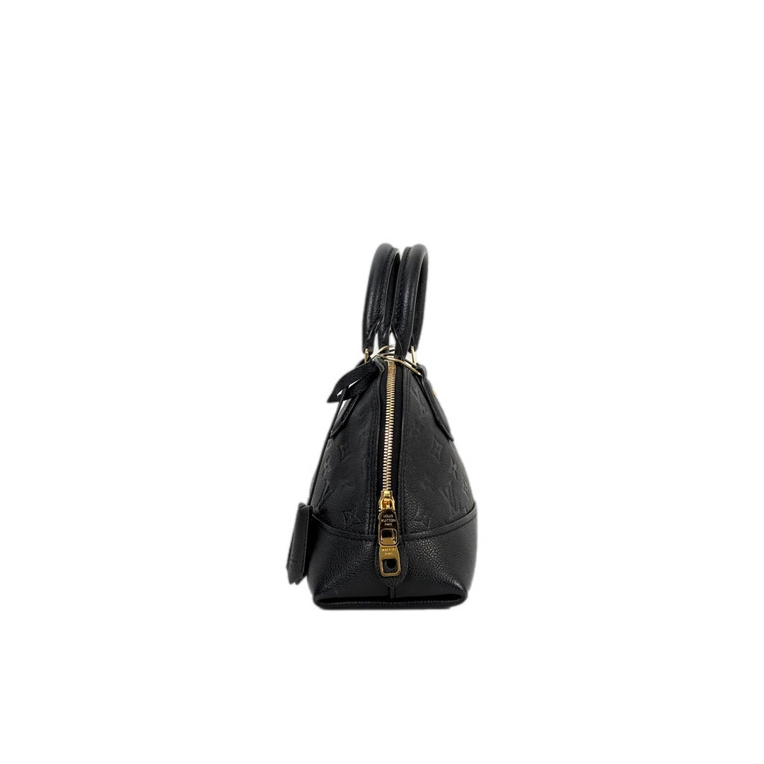 Louis Vuitton Alma BB Calfskin Black Bag