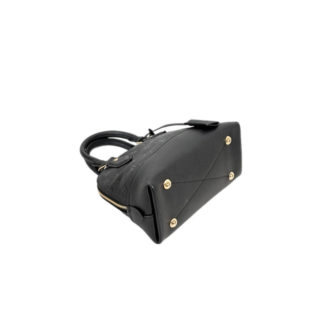 Louis Vuitton Alma BB Calfskin Black Bag