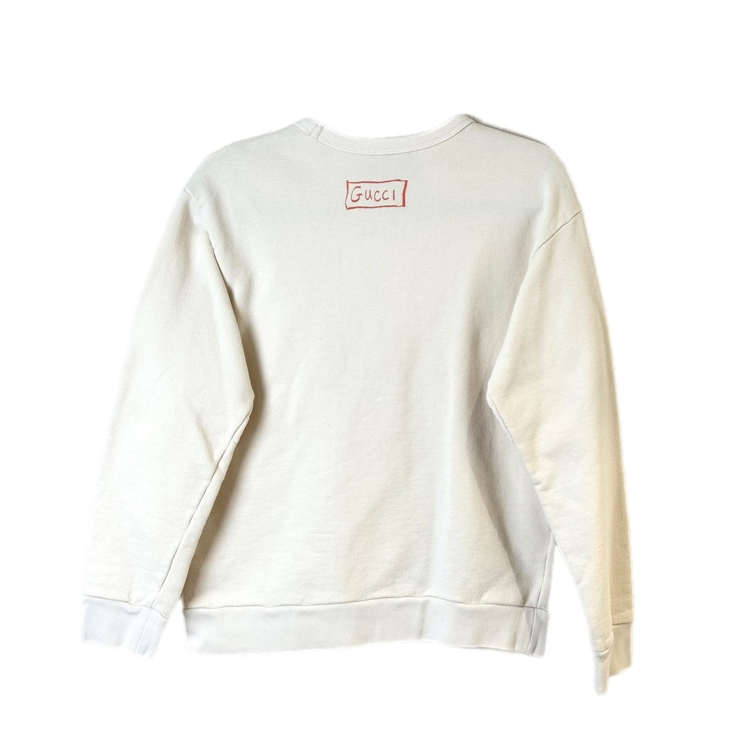 Gucci Colourful Panther Cream Jumper #S