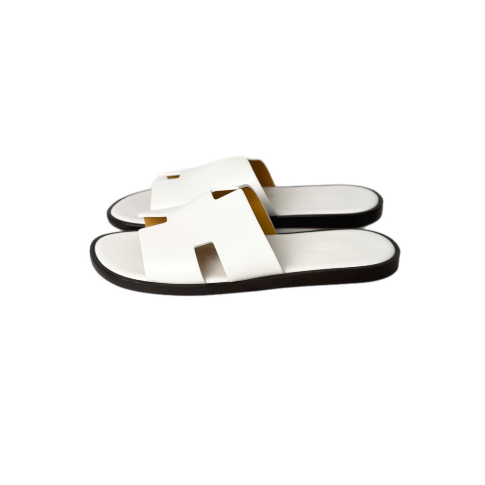 Hermes Izmir White Sandals #40