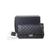 Chanel Leboy  Medium Bag With Top Handle Black Calfskin