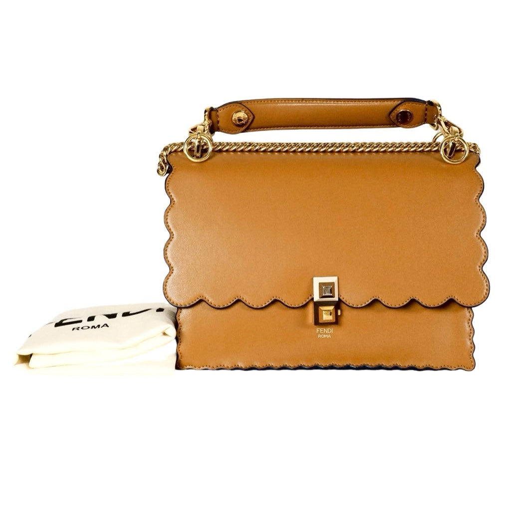 Fendi  Kan I Chain Brown Bag