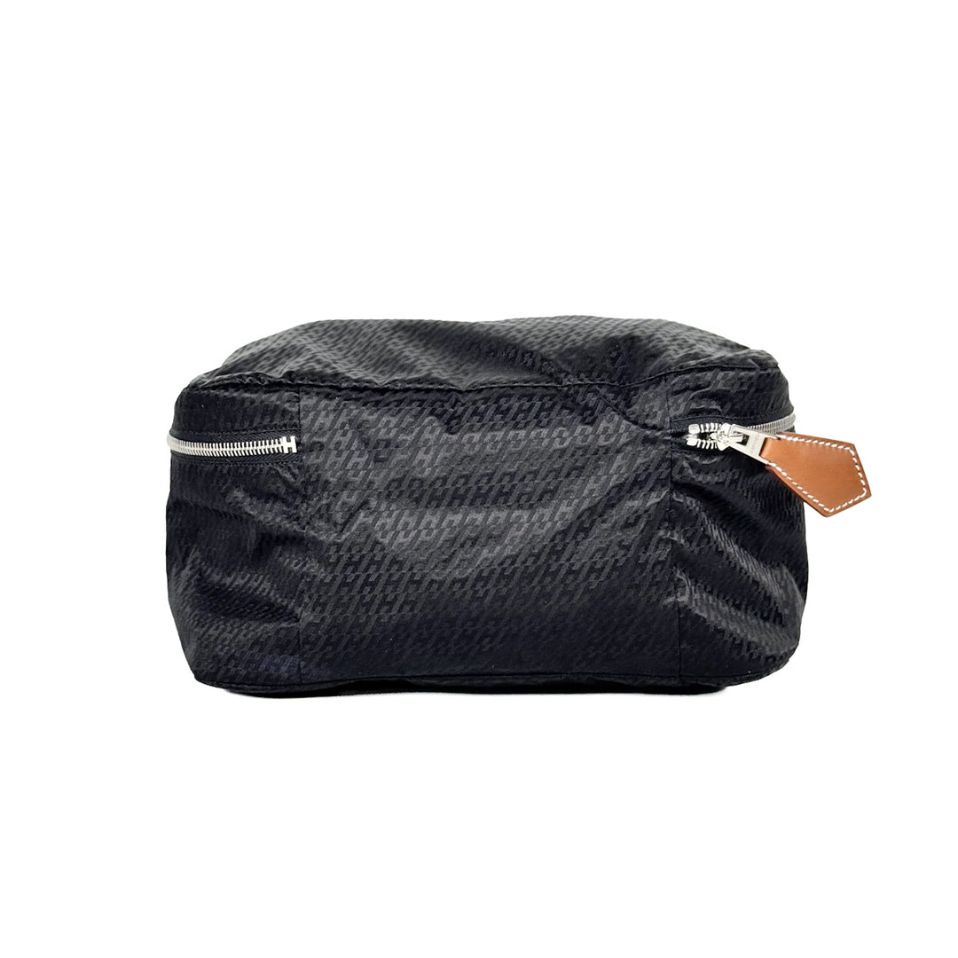 Hermes Black Travelsilk Zip Pouch Bag