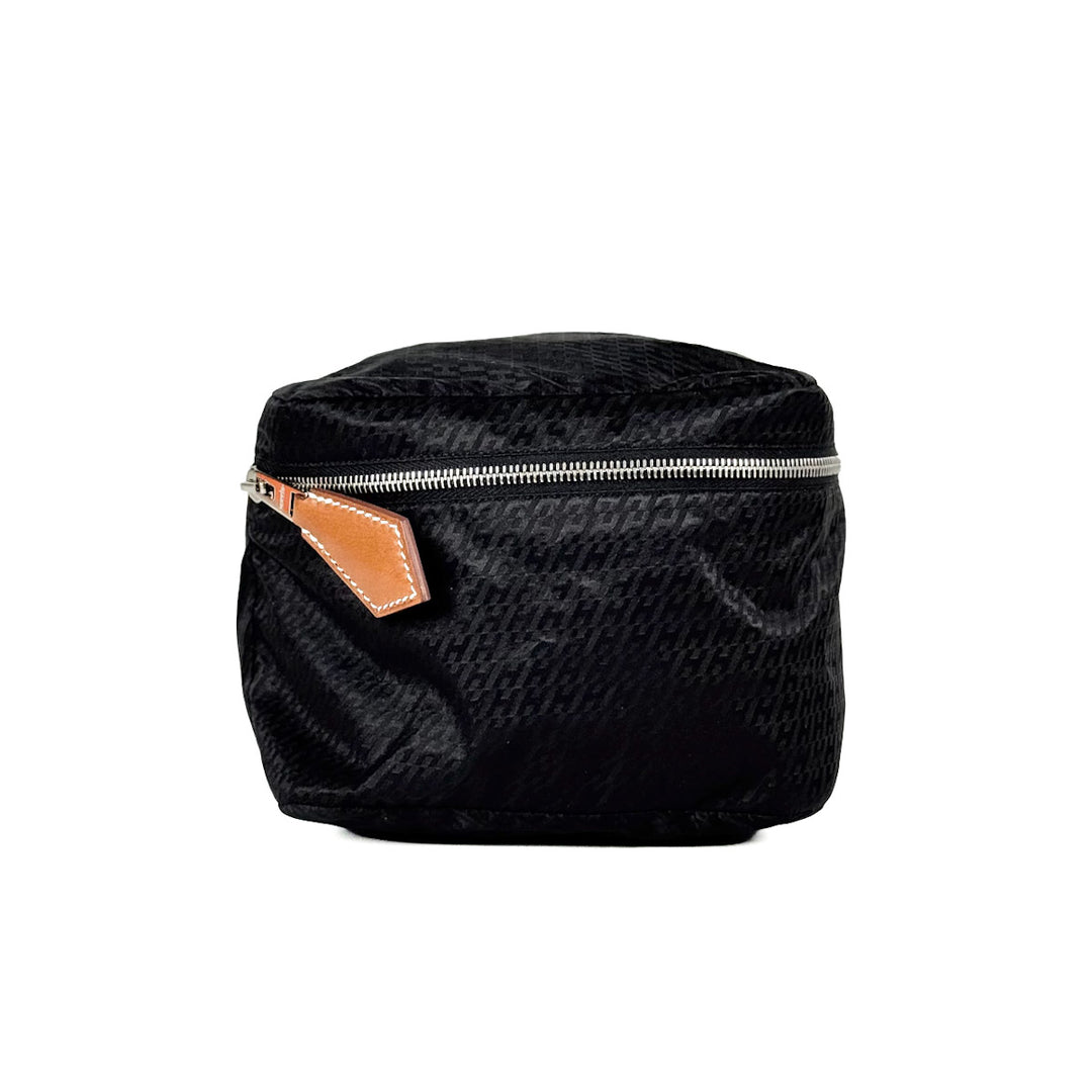 Hermes Black Travelsilk Zip Pouch Bag