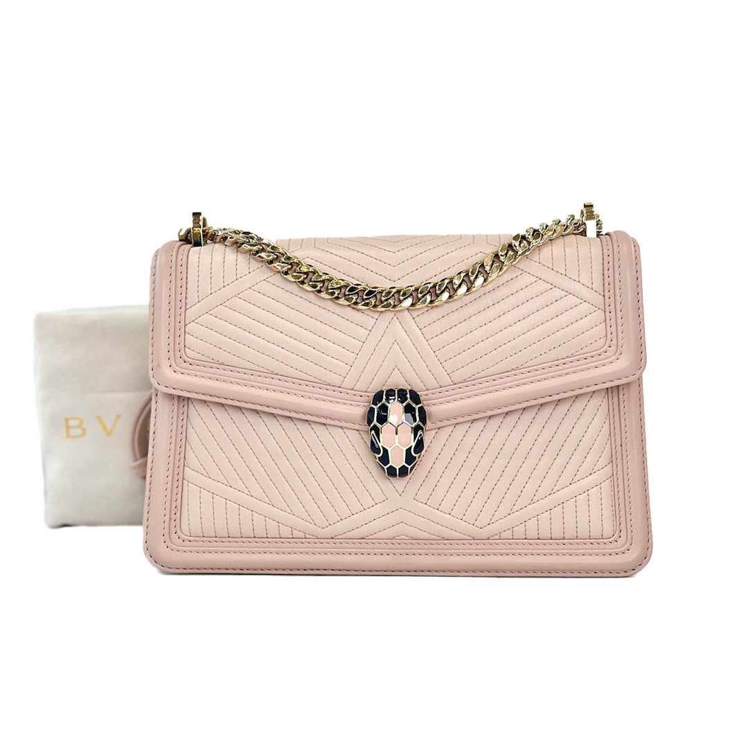 Bvlgari Serpenti Bag Cross Body Nude Pink