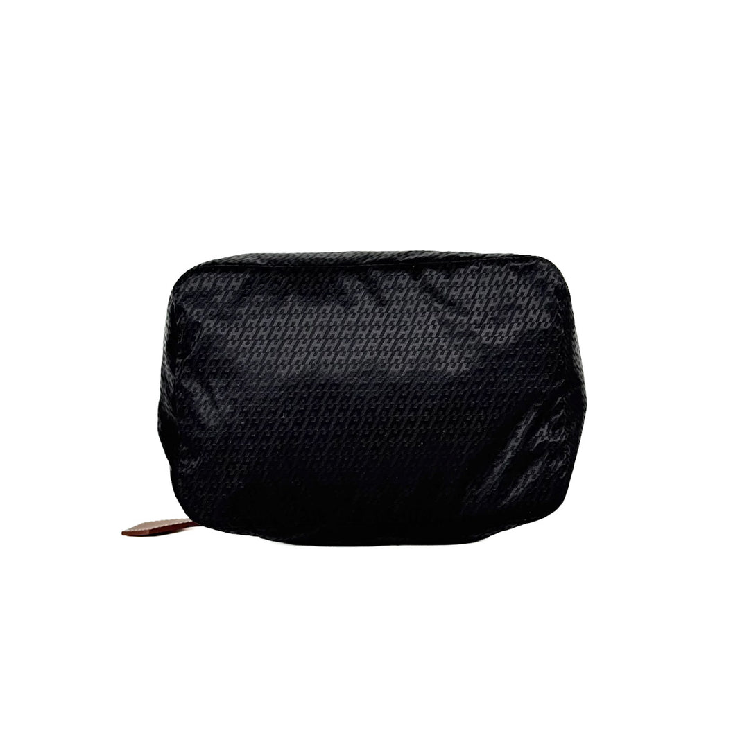 Hermes Black Travelsilk Zip Pouch Bag